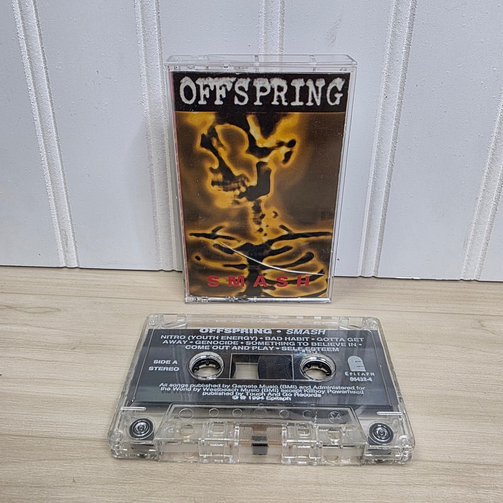 Offspring Smash Cassette Tape 1994 Epitaph Records 86432-4 Punk Rock Vintage